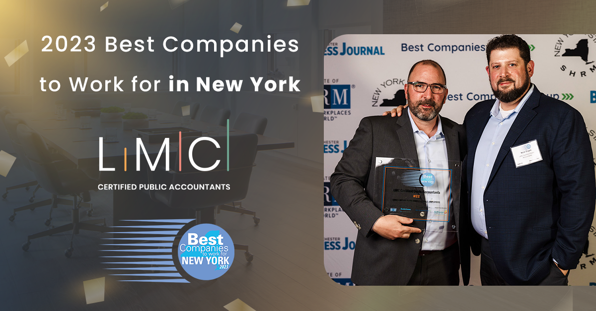 LMC Best Companies to Work for in New York Award Ceremony