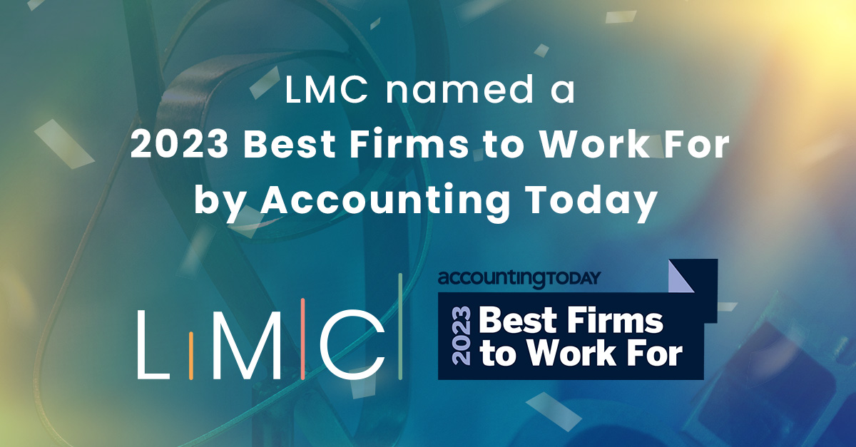 LMC LMC Named a 2023 Best Firms to Work For by Accounting Today